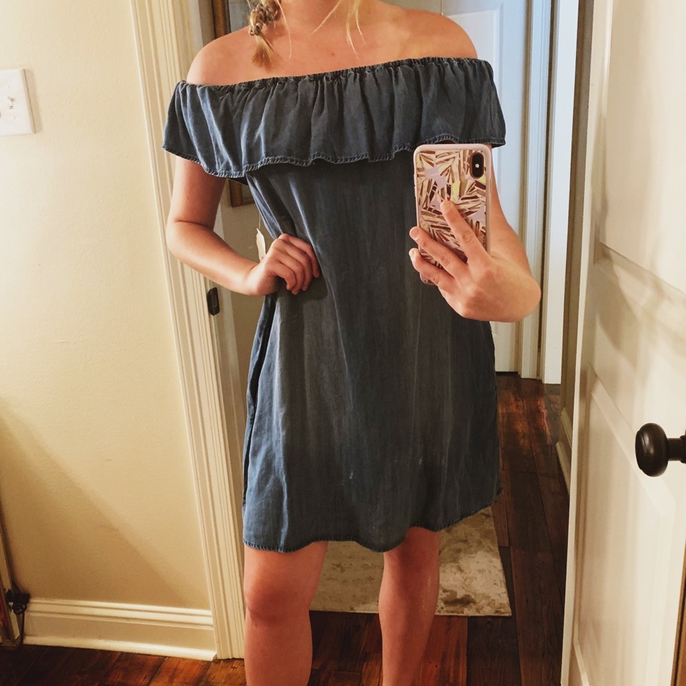 Blue Jean dress! Never Worn! Size Large
